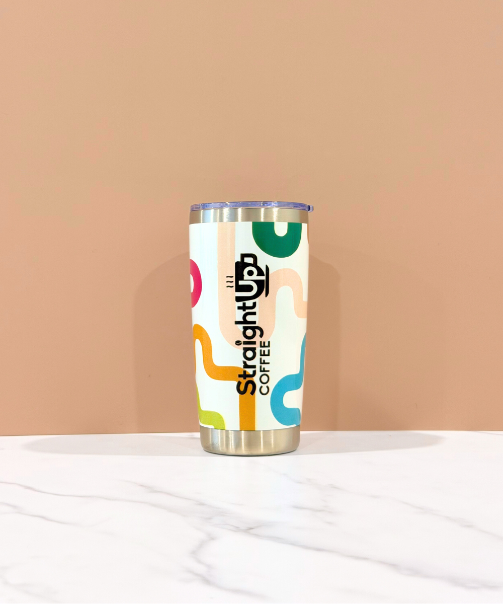 Groovy Lines Stainless Steel Tumbler