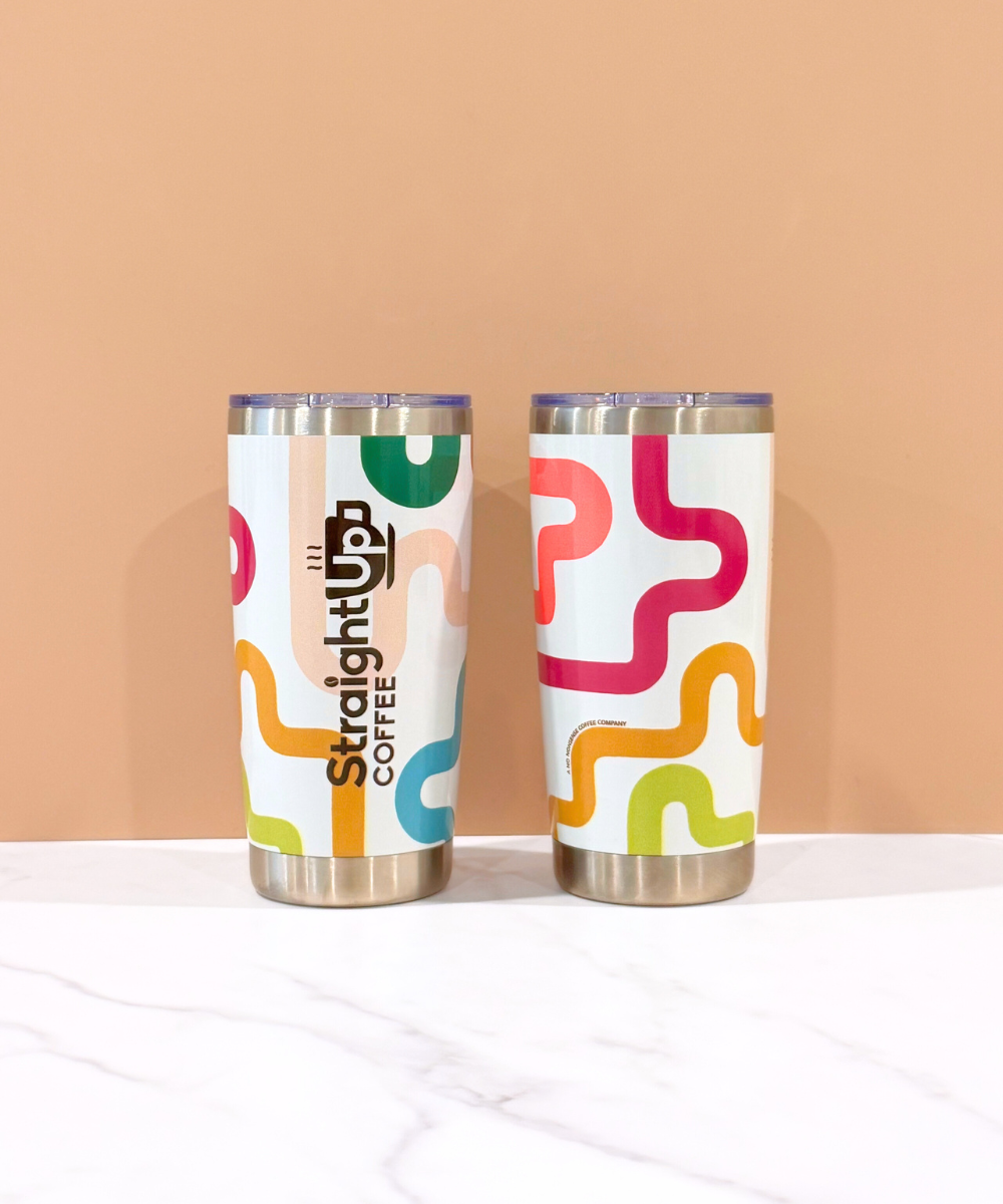 Groovy Lines Stainless Steel Tumbler